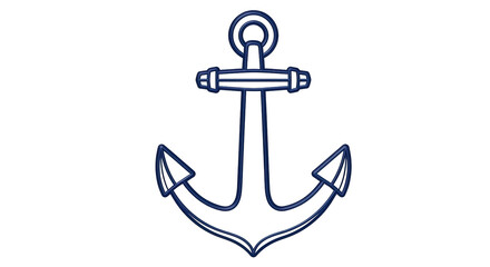 Isolated Nautical Anchor