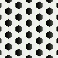 Ball pattern. Soccer ball texture background. Flat style. Vector illustration. Black and white soccer ball seamless pattern