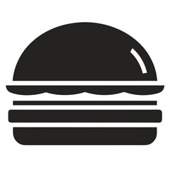 Fototapeta premium A classic fast food burger with a chef's hat, ready to be served on a tray, perfect for a restaurant icon design