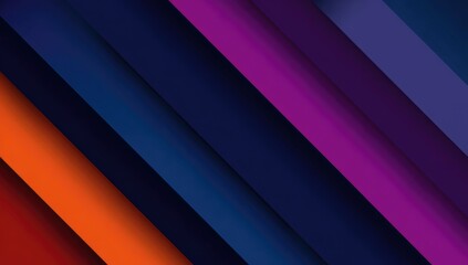 Diagonal, layered stripes of vibrant, overlapping colors