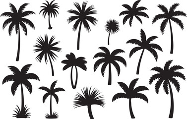 vintage style palm and coconut trees travel poster vector design retro tropical summer vacation artwork decorative