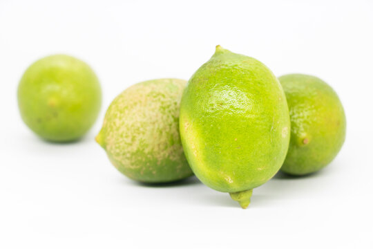 Lemon on a white background.