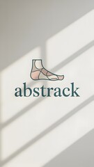 A logo of a foot print
