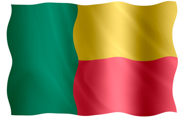 Digital composite. 

Flag for Benin. The 1st August is the Benin National Day celebrating independence from France.