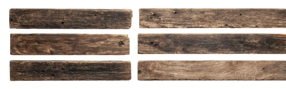 Dark brown wooden planks arranged in horizontal rows