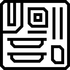 Vector of Motherboard Outline Icon
