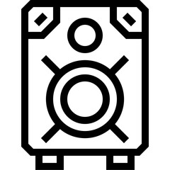 Vector of Speaker Outline Icon