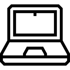 Vector of Laptop Outline Icon