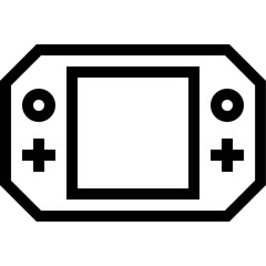 Vector of Gaming Console Outline Icon