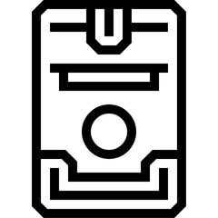 Vector of PC Case Outline Icon