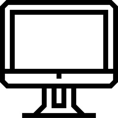 Vector of Monitor Outline Icon