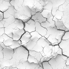 Obraz premium Cracked white surface texture (1)