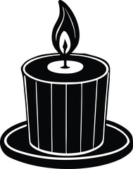 candle Silhouette vector
