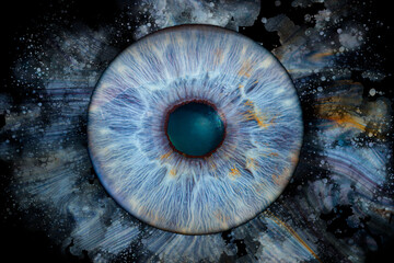 blue eye iris