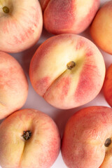 Fresh peaches texture background, Summer fruit