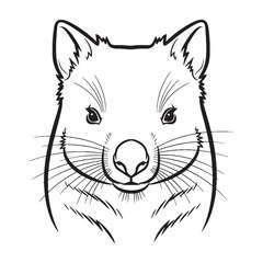 Sleek Numbat Line Art – Numbat Vector Illustration Clean Drawing with Fine Wildlife Proportions – Numbat Drawing – Line Art Drawing of Numbat – Numbat Icon

