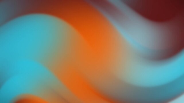 Blue Steel Mist Smooth, vibrant gradient animation featuring fluid color transitions between turquoise, orange, and burgundy hues.