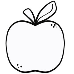 Cute Apple Cartoon