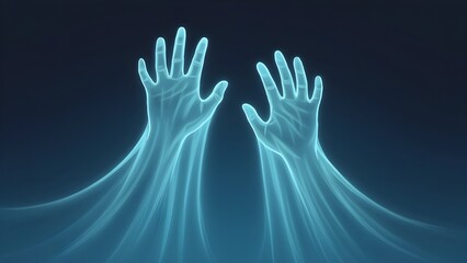 Obraz premium Ghost Aura Hands Concept
