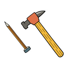 A hammer is a versatile tool with a sturdy handle and heavy head, perfect for driving nails, breaking objects, and DIY projects. Essential for every toolbox!

