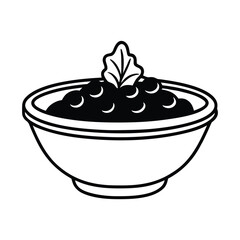 colorful vector of cranberry sauce in a decorative