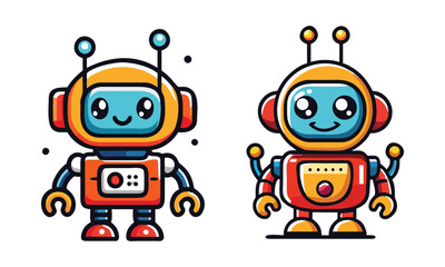 Creative Robot Illustrations for Kids and Designers