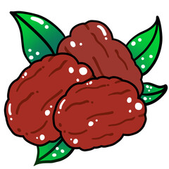 대추일러스트 그래픽요소