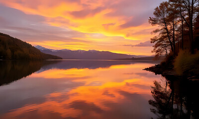 Naklejka premium Landscape Nature Background