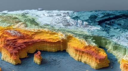 3D Map of Climate Zones with Visual Indicators for Augmented Reality