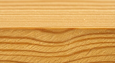 Close-up view of a light-brown wooden plank.