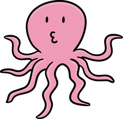 Illustration of squid
