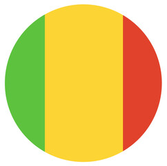 Fototapeta premium The round flag of Mail isolated.