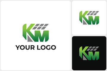 Modern Green Energy KM Logo Design