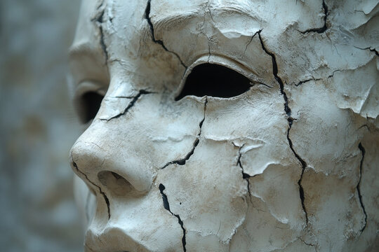 Close-up of clay mask