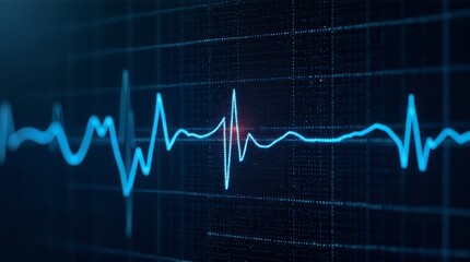 Heartbeat Wave on Monitor