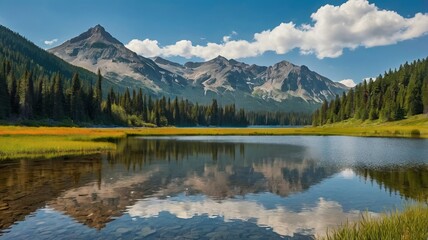Serene Summer Landscape with Mirror-Like Water - 9