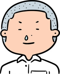 Illustration of male student
