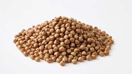 Fototapeta premium Whole toor pulses displayed in a bowl with a white background.