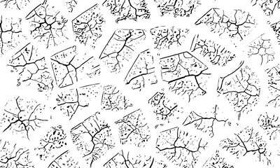 black and white image of cracked surface with angular shapes and intersecting lines creativity and graphic design.