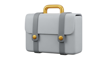 Sophisticated business briefcase gleaming against dark backdrop