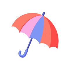 colorful umbrella isolated on white
