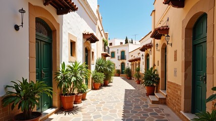 Obraz premium old houses in medina in Sousse, Tunisia 
