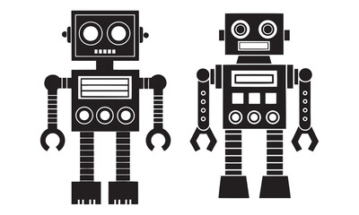 Colorful Robot Clipart & Cute Cartoon Robot Illustration