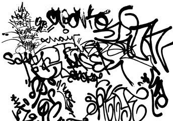 2D Illustration Pattern Vector Graffiti Set v4