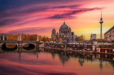 Fototapeta premium The Lustgarten Square view in Berlin City of Germany