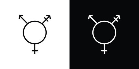 Transgender icons pack suitable for web and infographics
