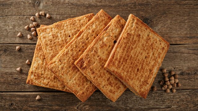 Celebration of the Jewish Passover with matzah