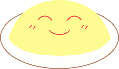 fried rice wrapped in a thin omelette