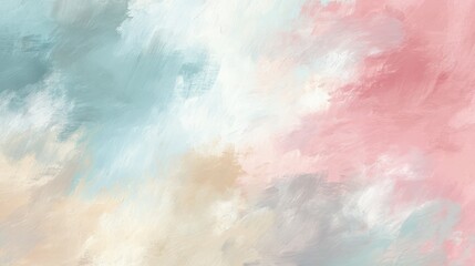 Soft Hand-Painted Background with Gentle Color Strokes and Tones