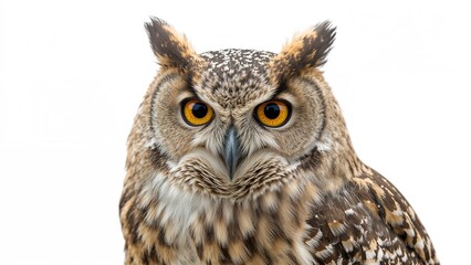 Obraz premium Owls of the genus Asio are recognized by their ear-like feather tufts.